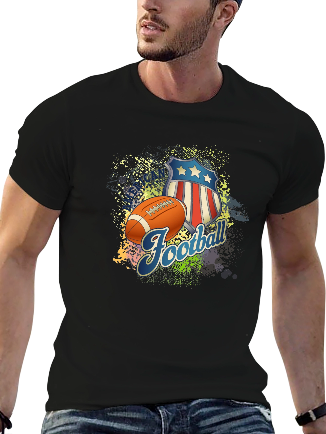 Football Patriotic T-Shirt
