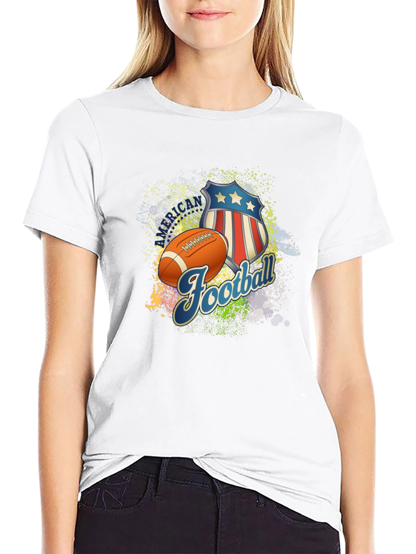 Football Patriotic T-Shirt