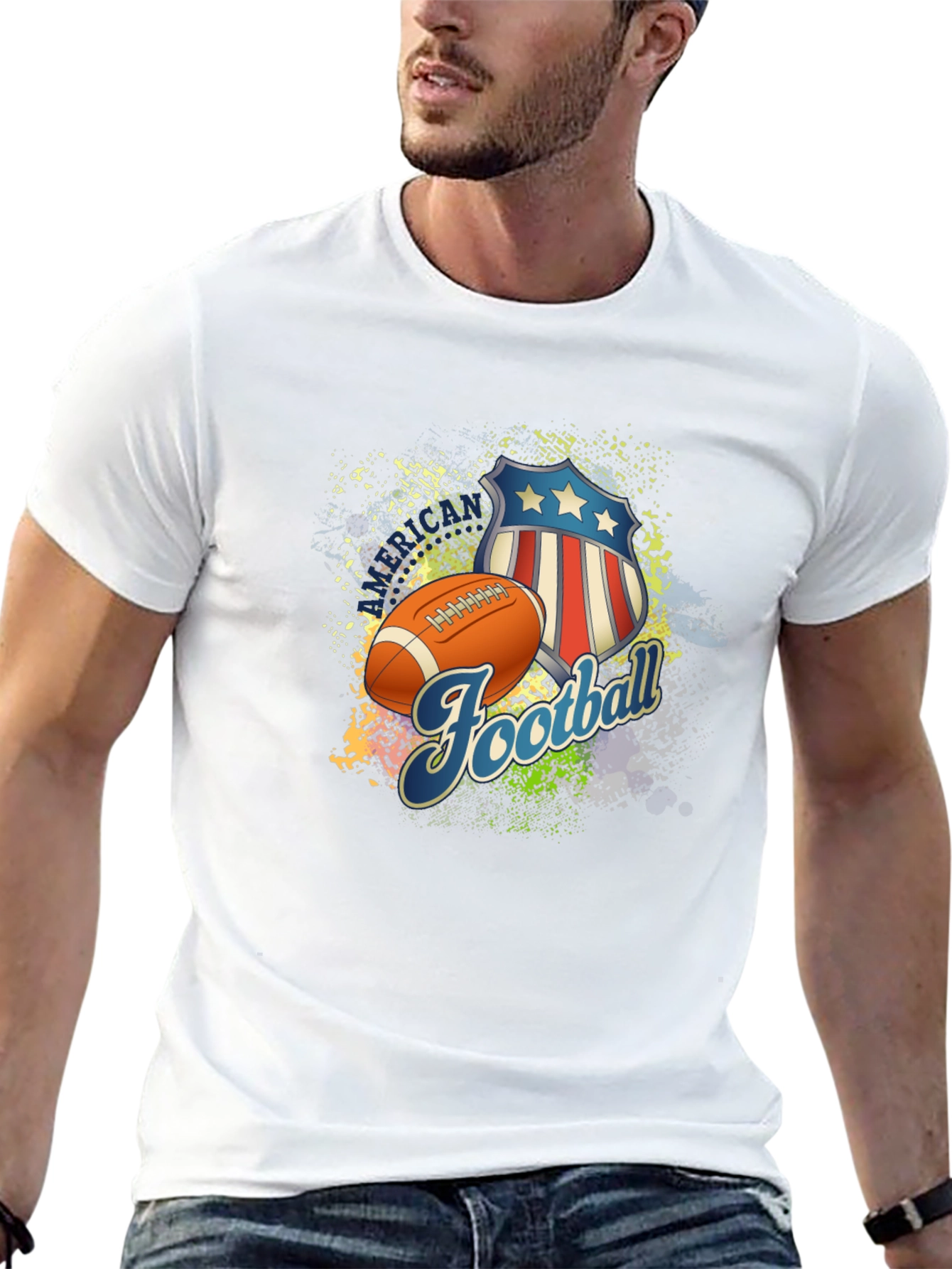 Football Patriotic T-Shirt