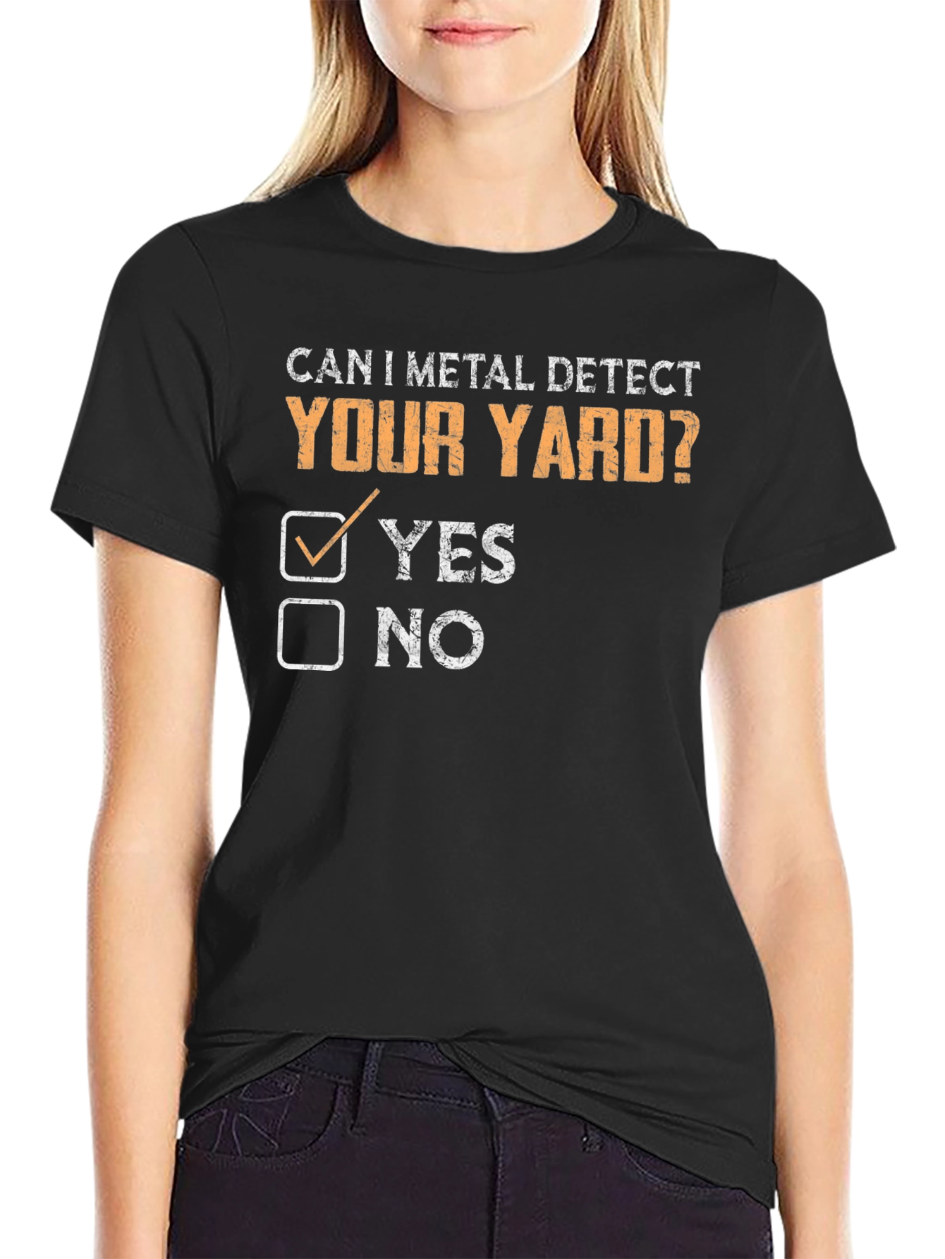 Metal Detecting T-Shirt - Can I Detect Your Yard?