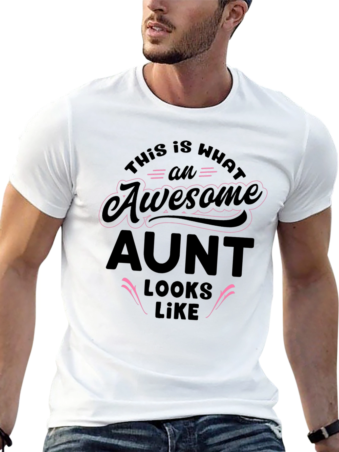 Awesome Aunt Graphic T-Shirt - Fun Gift