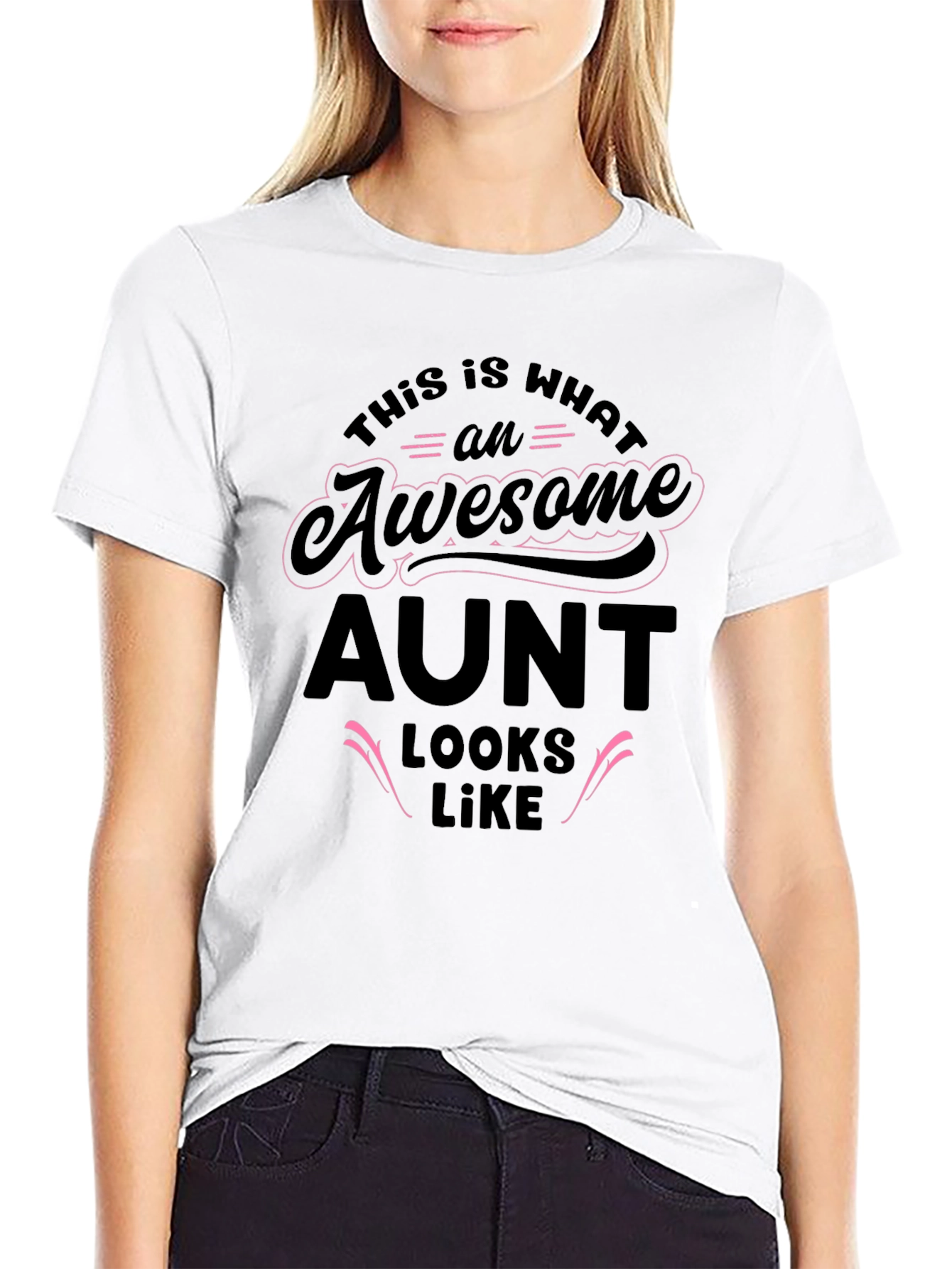 Awesome Aunt Graphic T-Shirt - Fun Gift