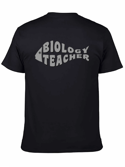 Biology Teacher Fishbone Graphic T-Shirt