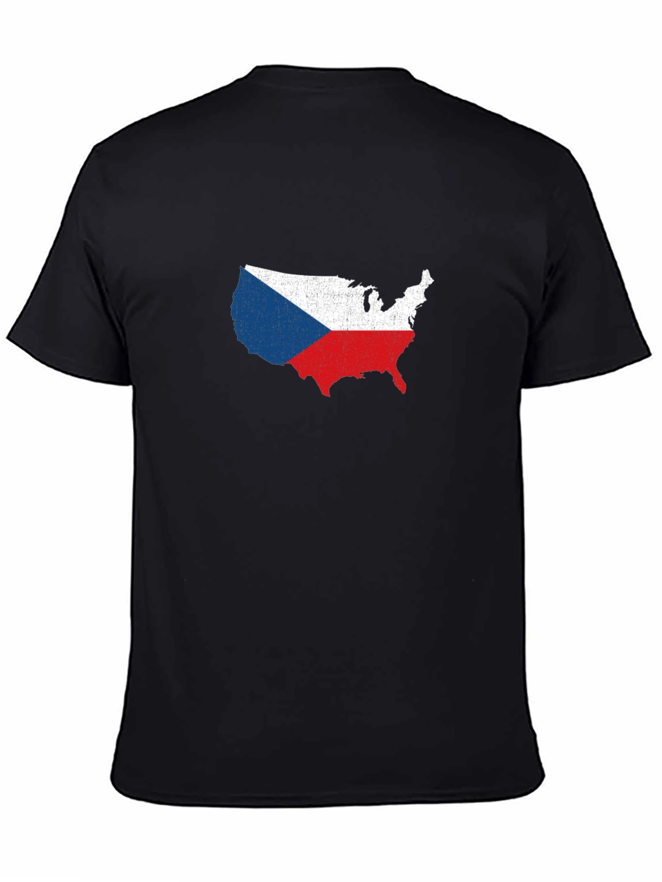 Czech Republic USA Flag T-Shirt