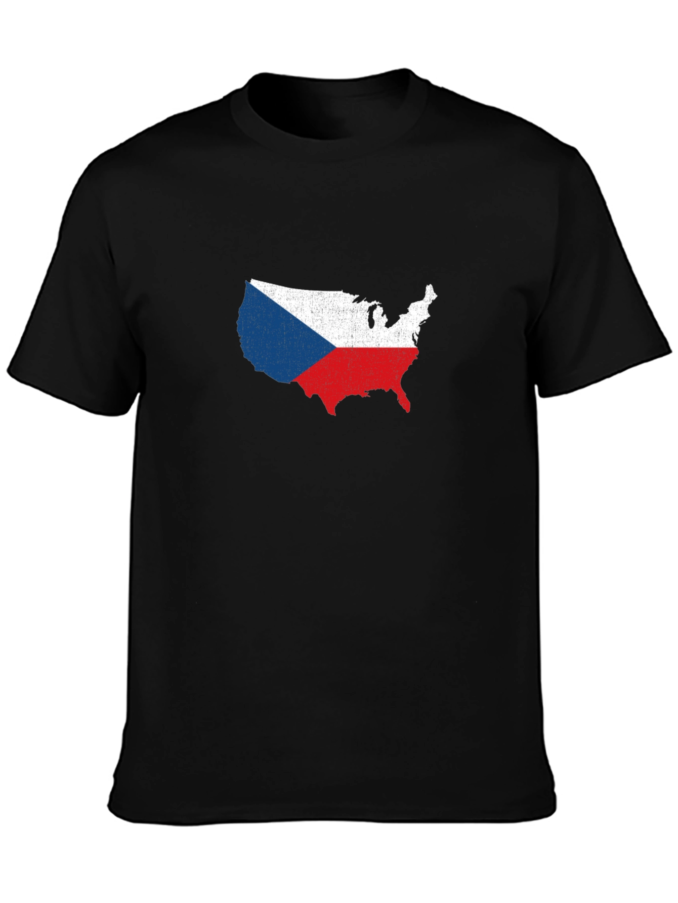 Czech Republic USA Flag T-Shirt
