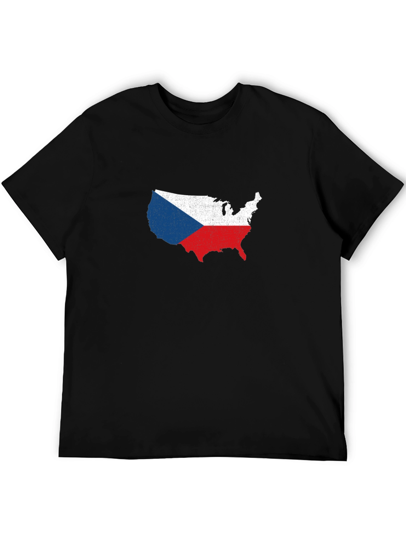 Czech Republic USA Flag T-Shirt