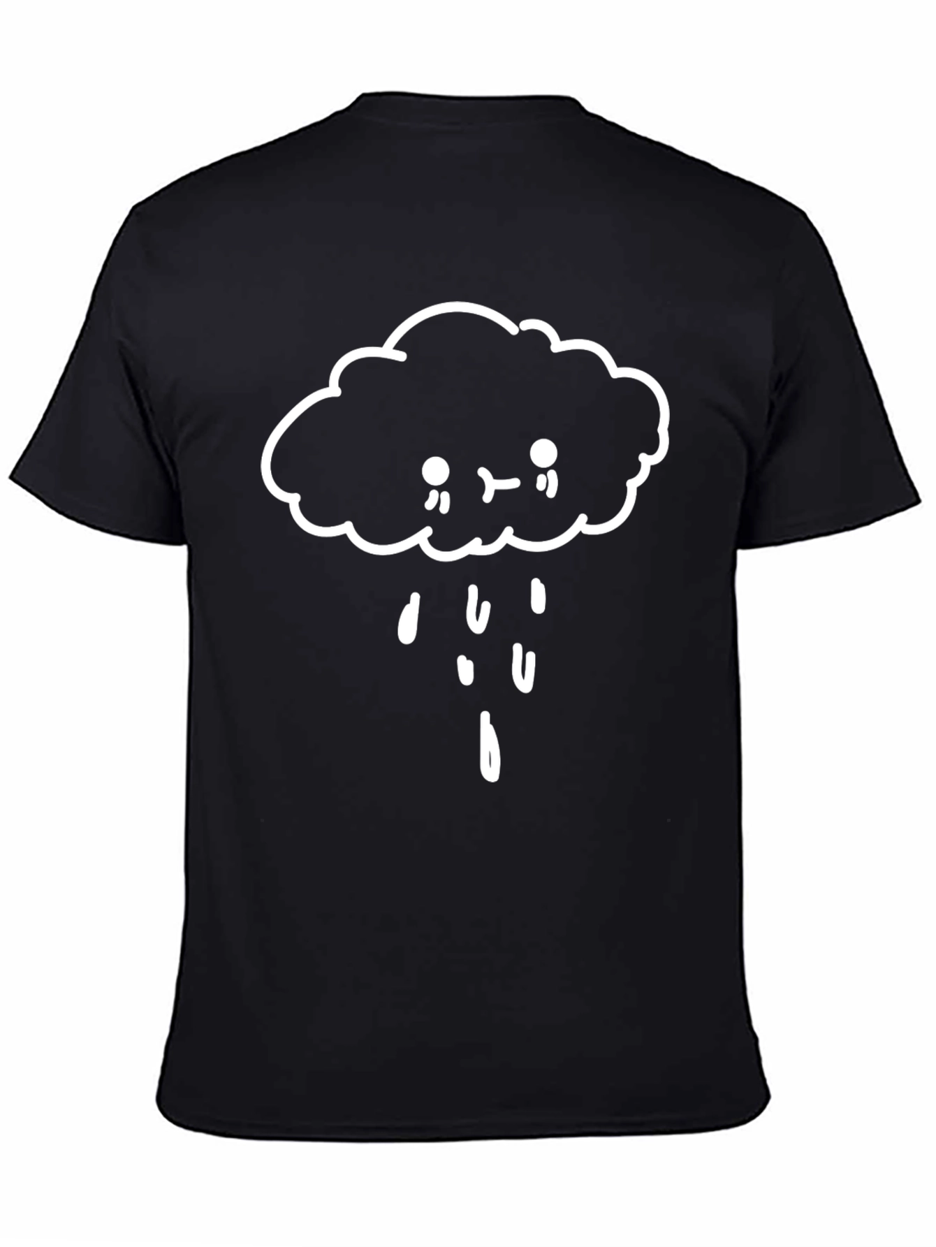 Sad Cloud Black Graphic Tee