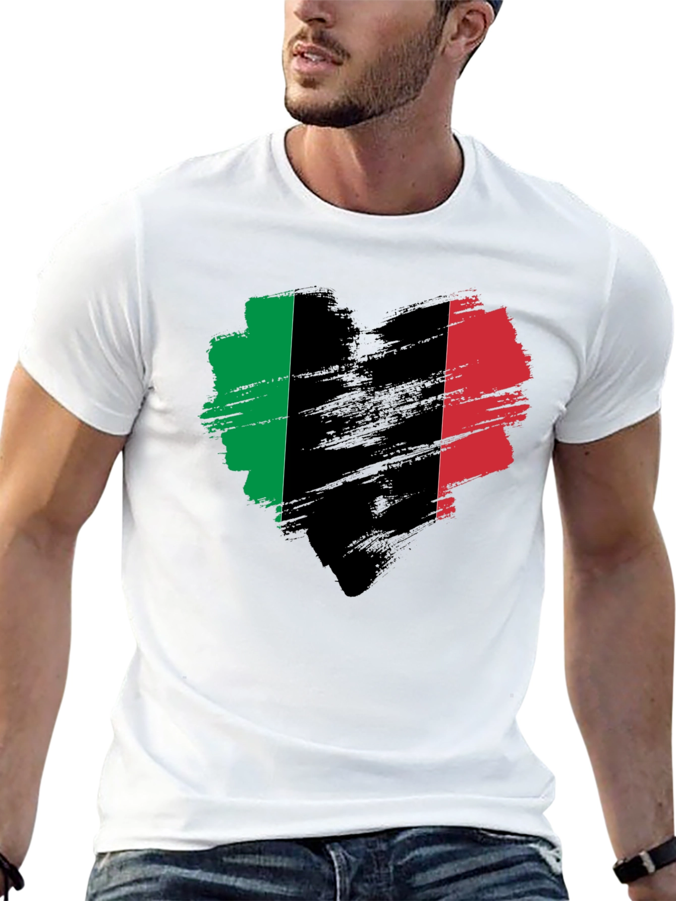 Italy Flag Heart T-Shirt - Italian Pride Tee