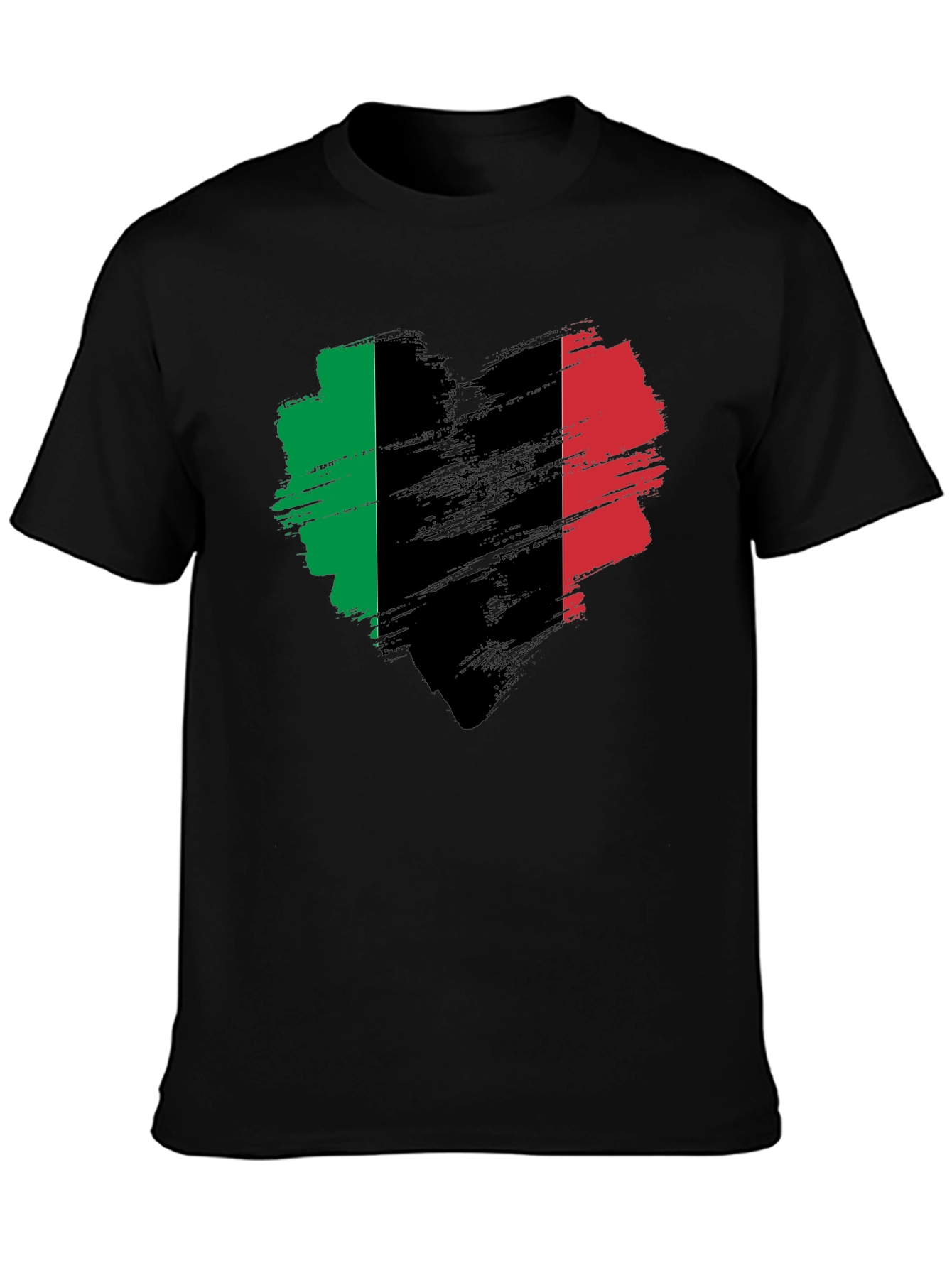 Italy Flag Heart T-Shirt - Italian Pride Tee