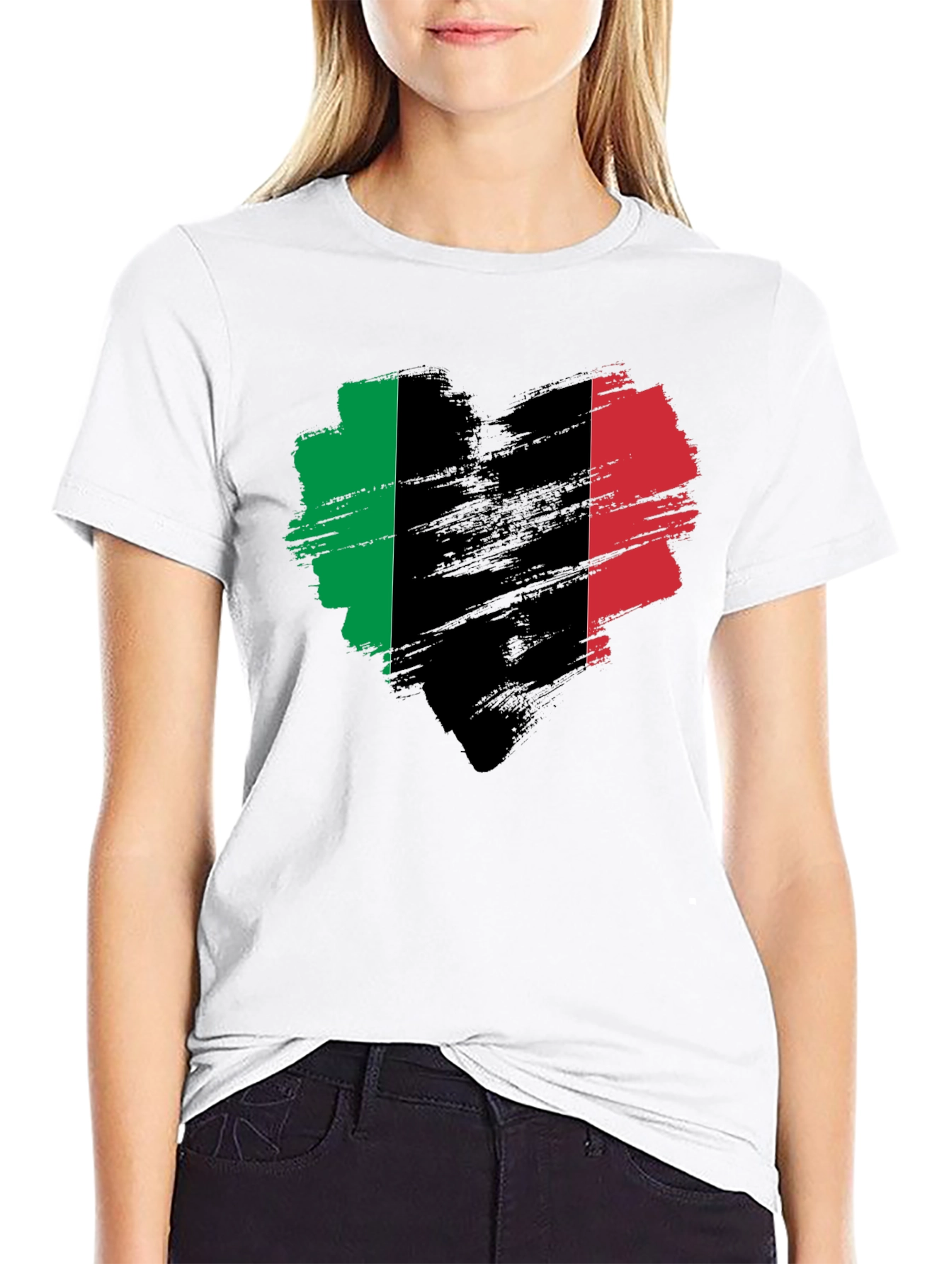 Italy Flag Heart T-Shirt - Italian Pride Tee