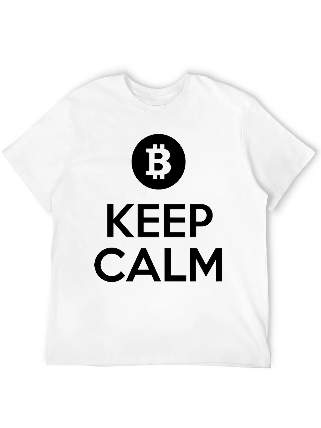 Bitcoin Keep Calm T-Shirt - Crypto HODL Tee