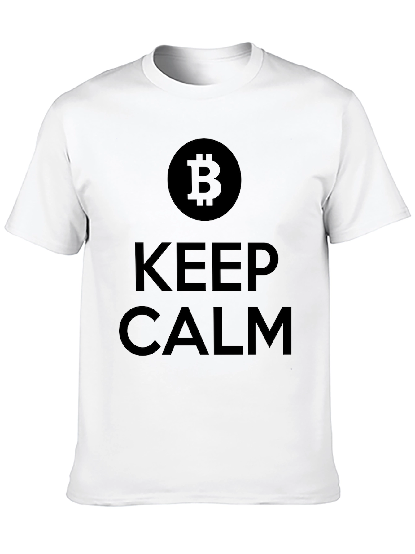 Bitcoin Keep Calm T-Shirt - Crypto HODL Tee