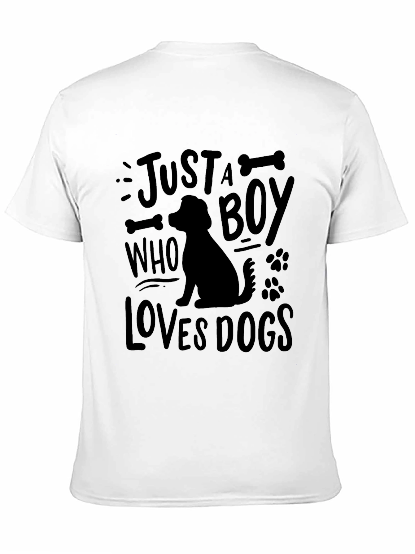 Just a Boy Who Loves Dogs Graphic T-Shirt