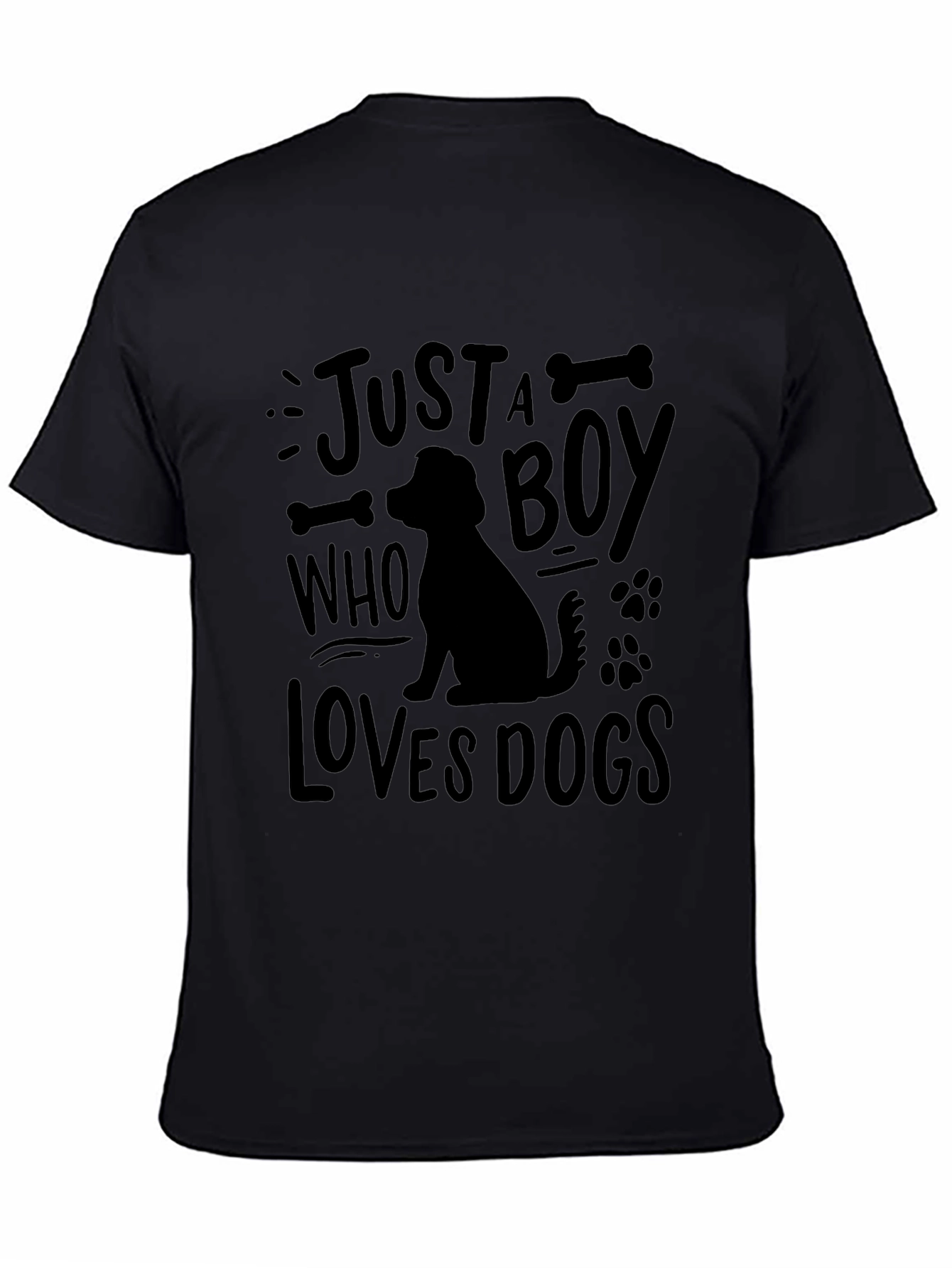 Just a Boy Who Loves Dogs Graphic T-Shirt
