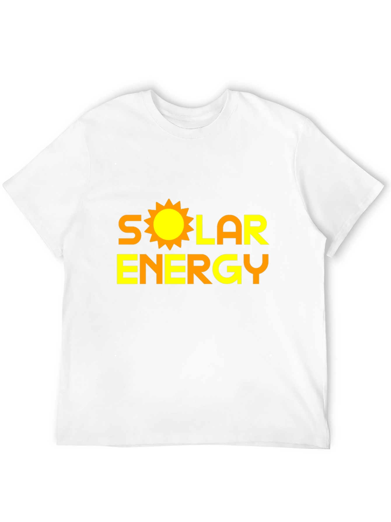 Solar Energy Graphic Tee - Black Cotton T-Shirt