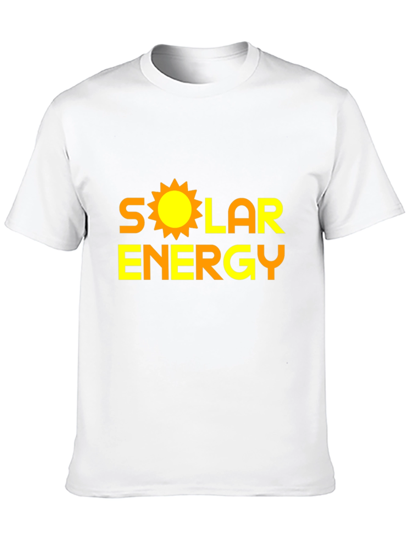 Solar Energy Graphic Tee - Black Cotton T-Shirt