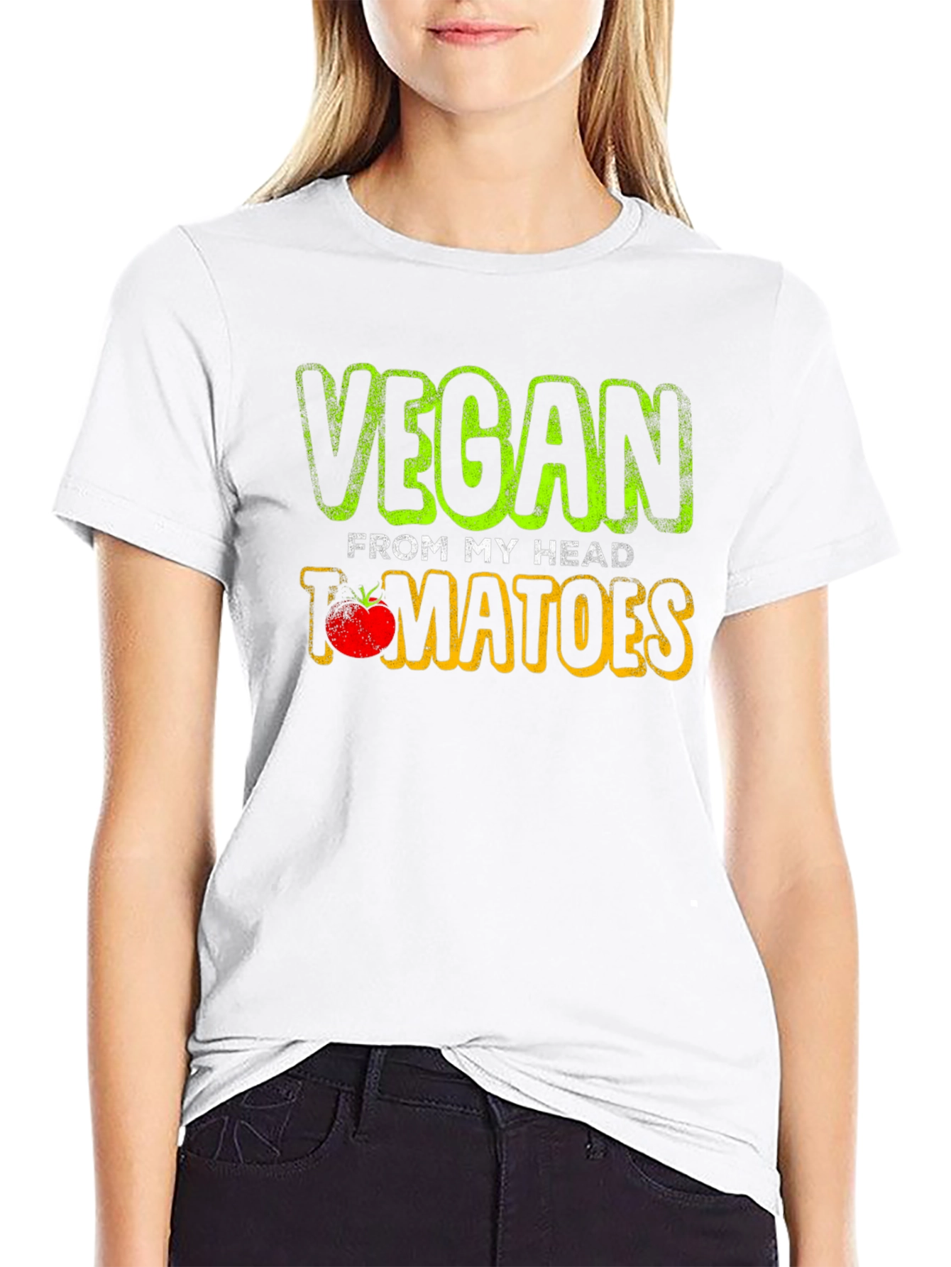 Vegan From My Head Tomatoes T-Shirt