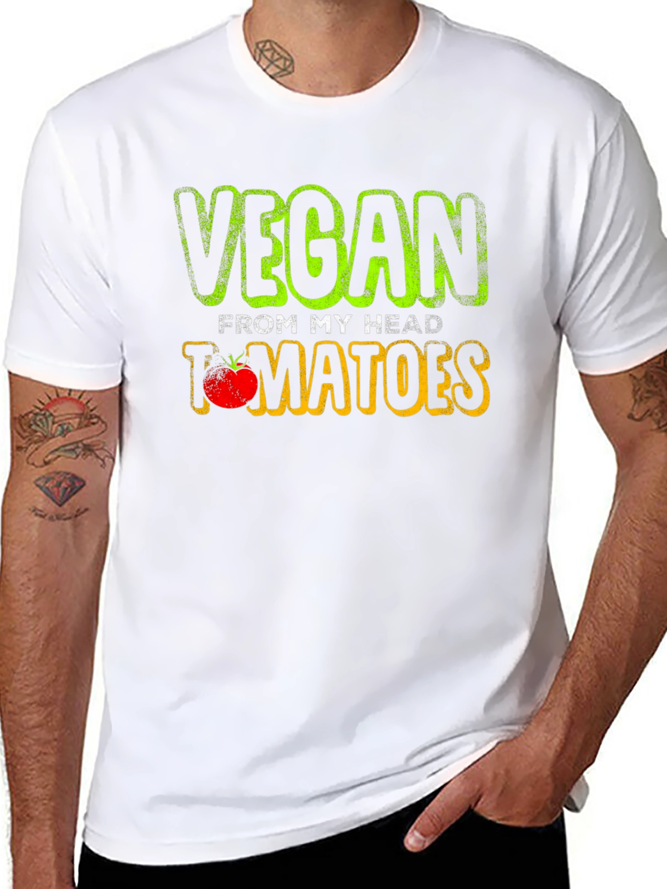 Vegan From My Head Tomatoes T-Shirt
