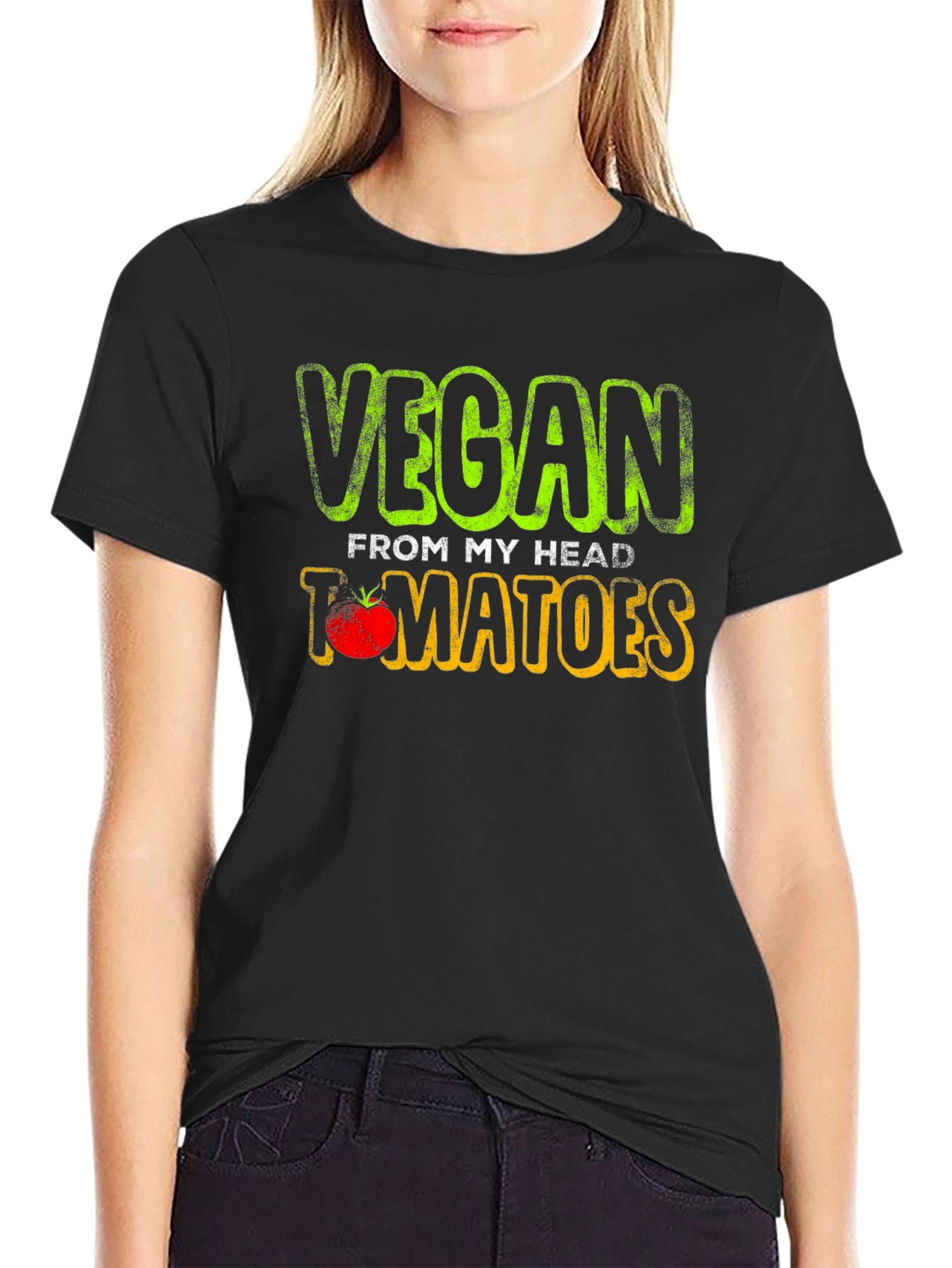 Vegan From My Head Tomatoes T-Shirt