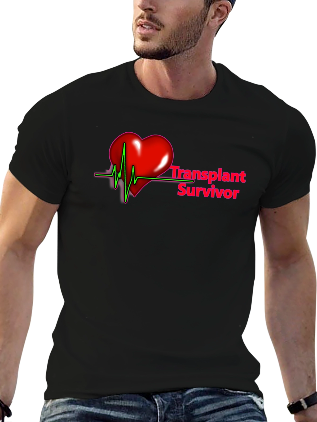 Transplant Survivor Heartbeat T-Shirt