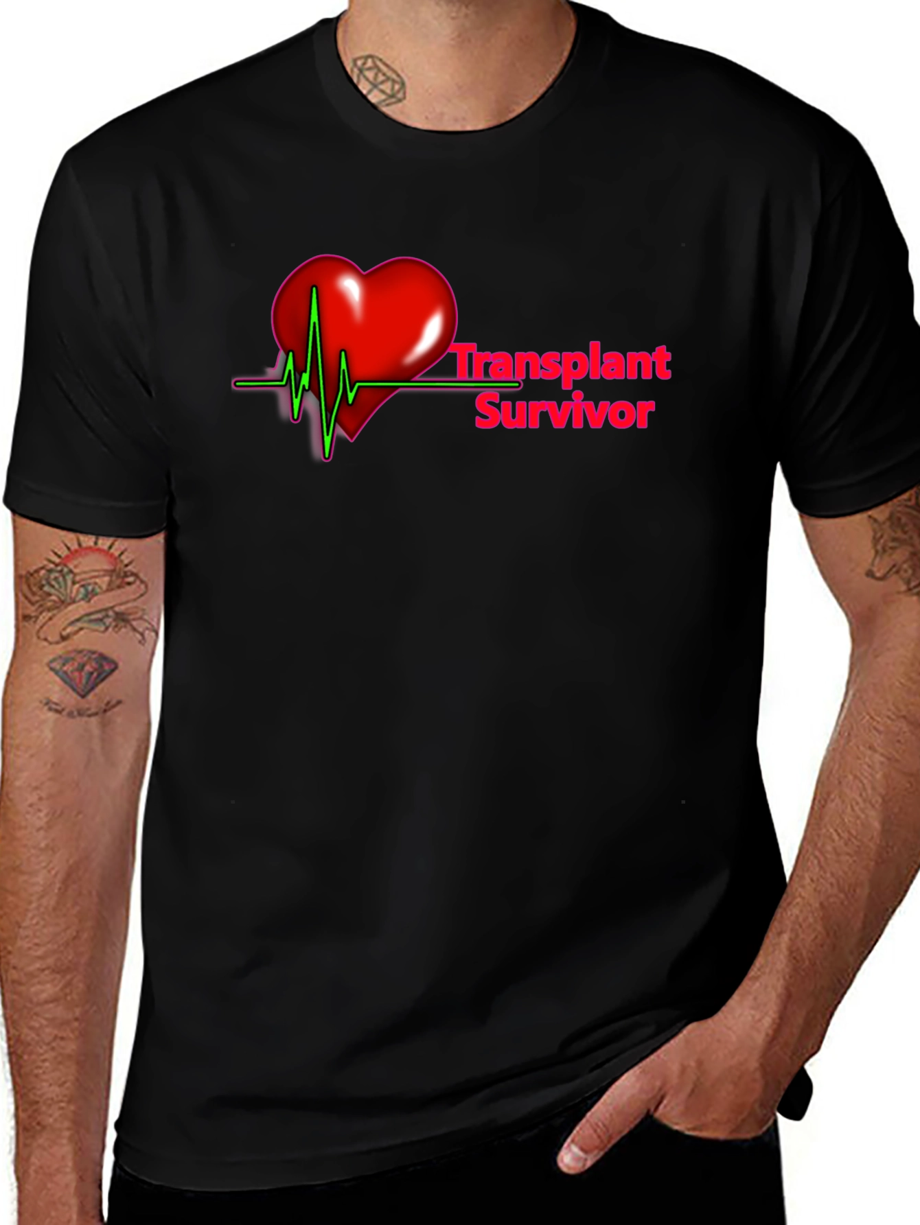Transplant Survivor Heartbeat T-Shirt