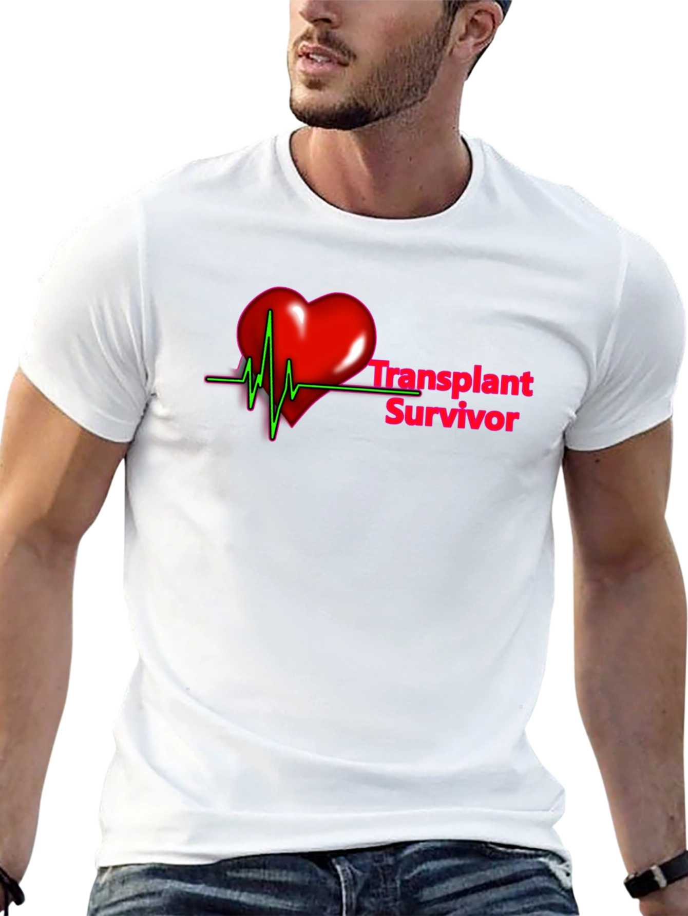 Transplant Survivor Heartbeat T-Shirt