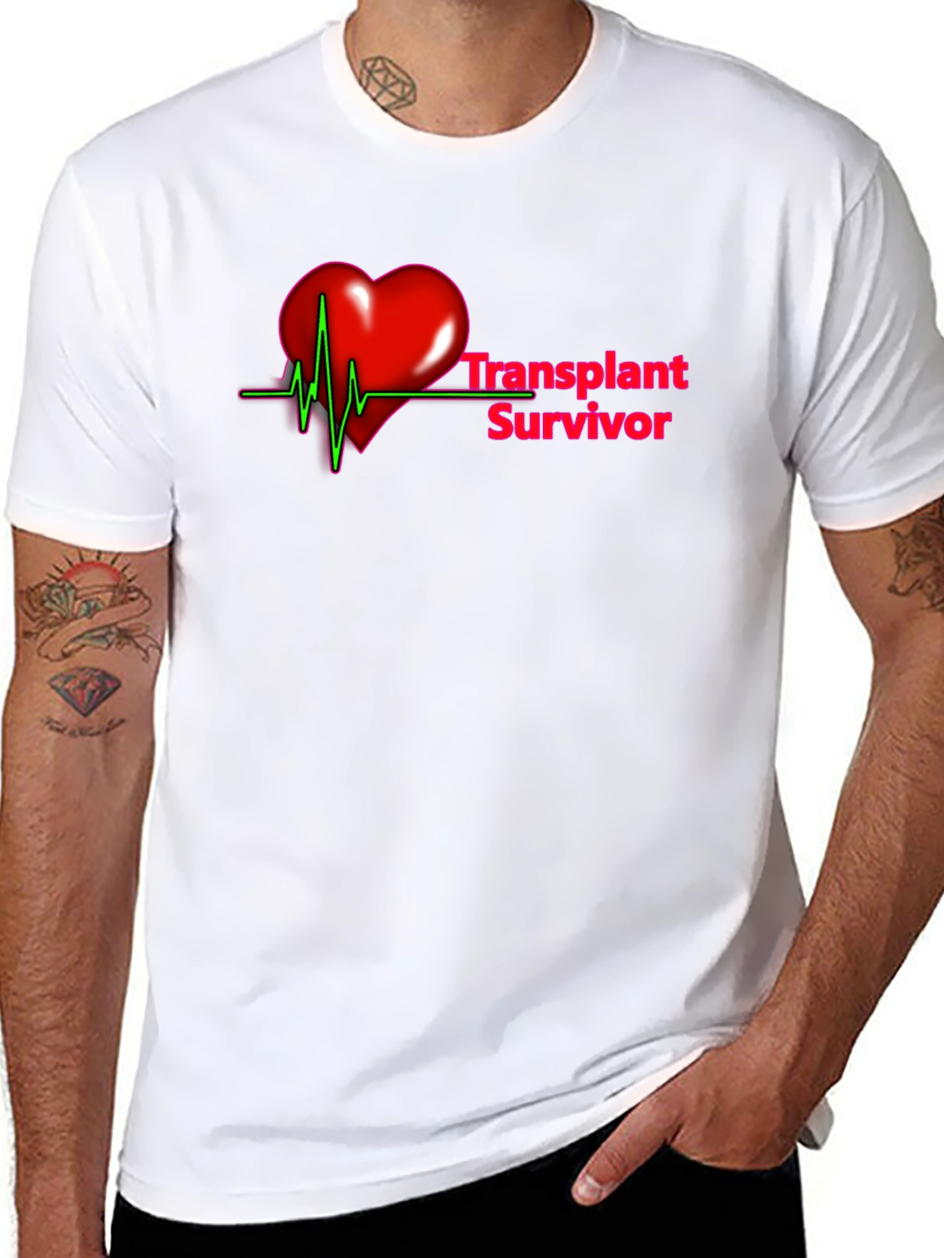 Transplant Survivor Heartbeat T-Shirt