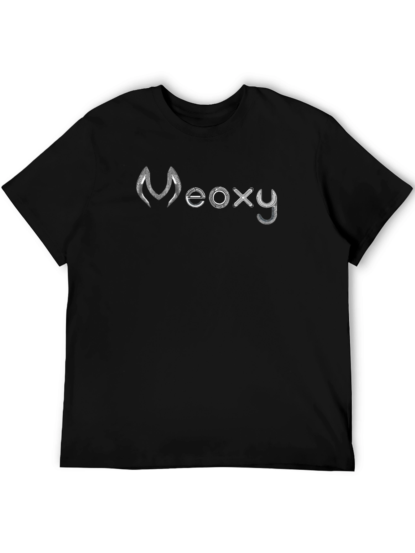 Meoxy Black Graphic Tee