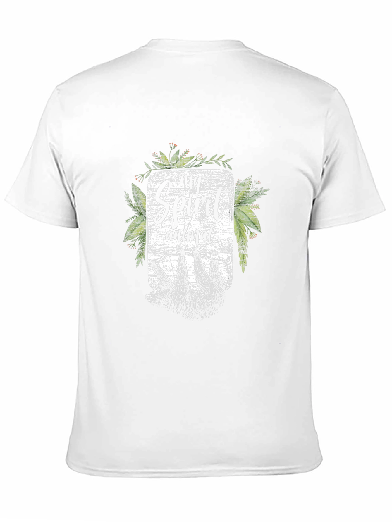 My Spirit Animal Sloth Graphic Tee - Black