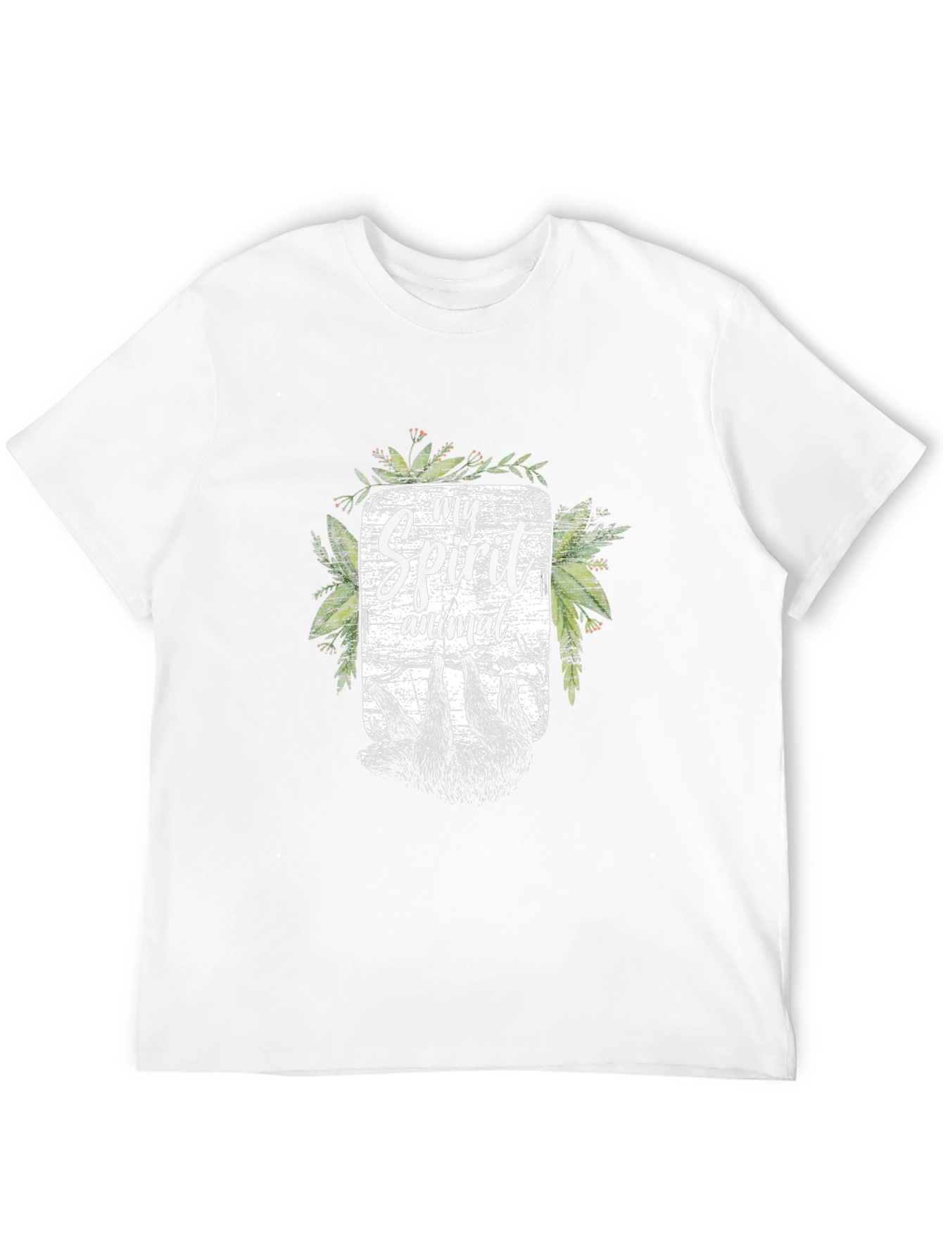 My Spirit Animal Sloth Graphic Tee - Black