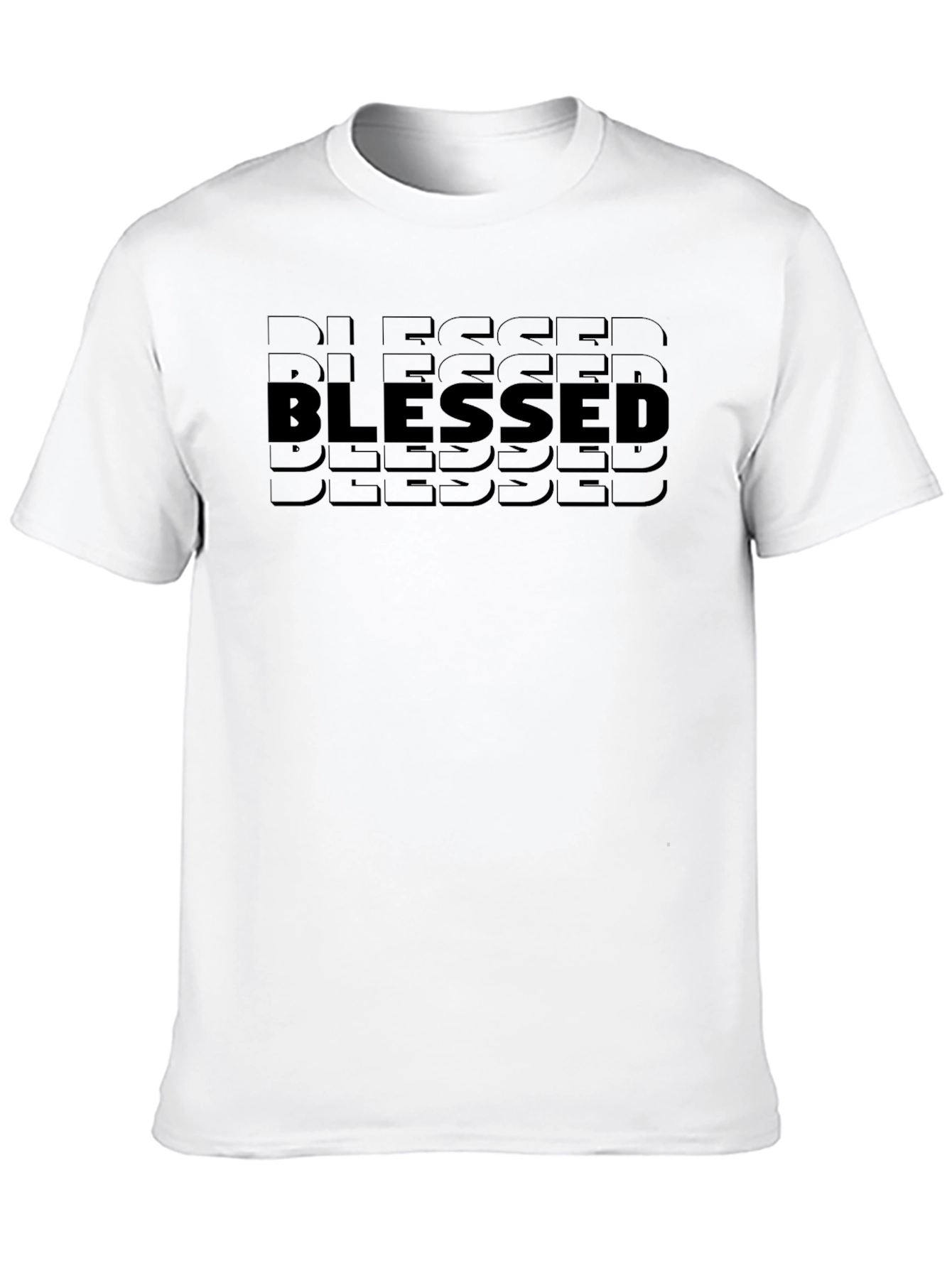 Blessed Graphic Tee - Stylish Mens Crewneck T-Shirt