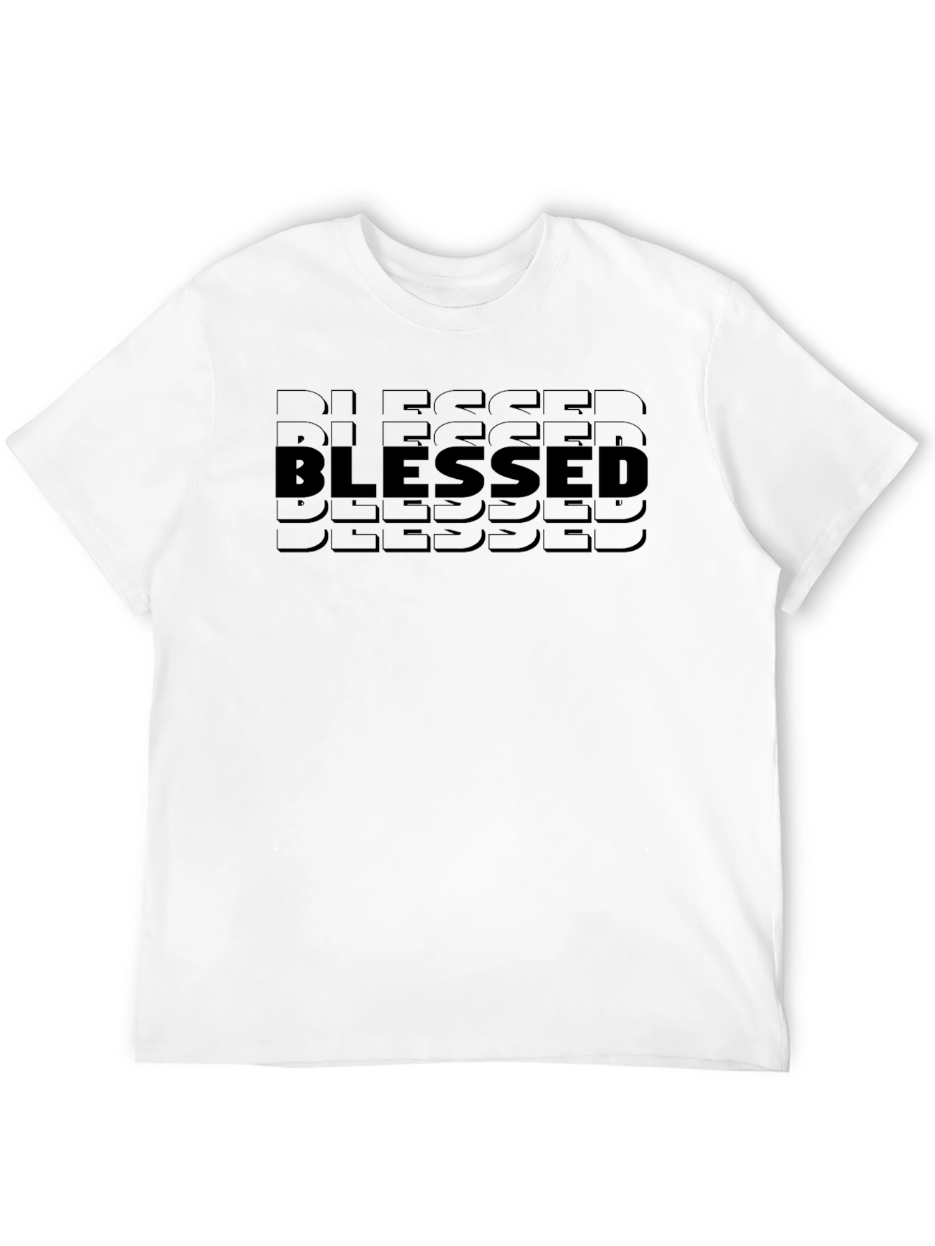 Blessed Graphic Tee - Stylish Mens Crewneck T-Shirt