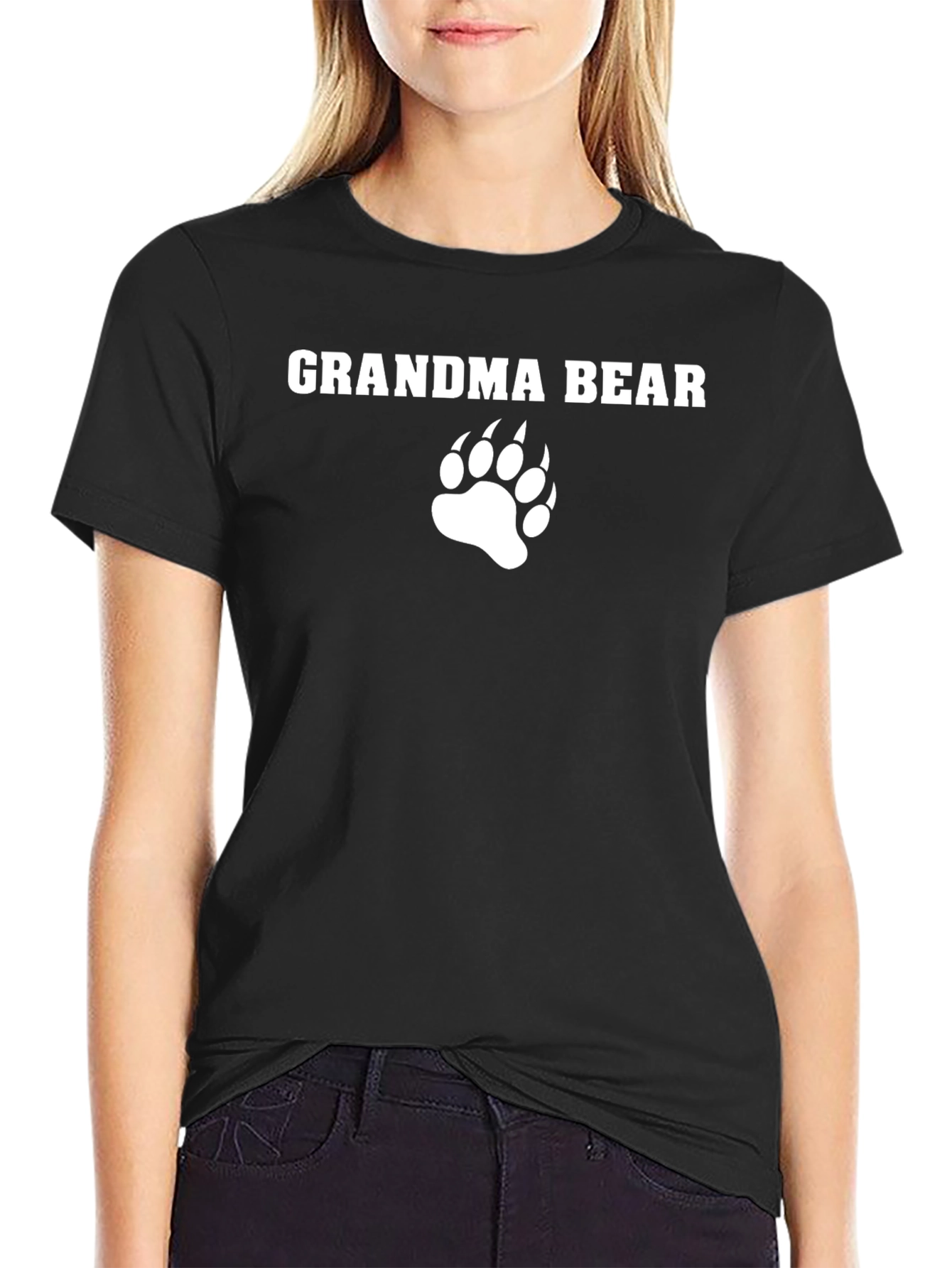 Grandma Bear T-Shirt - Cute Bear Paw Design