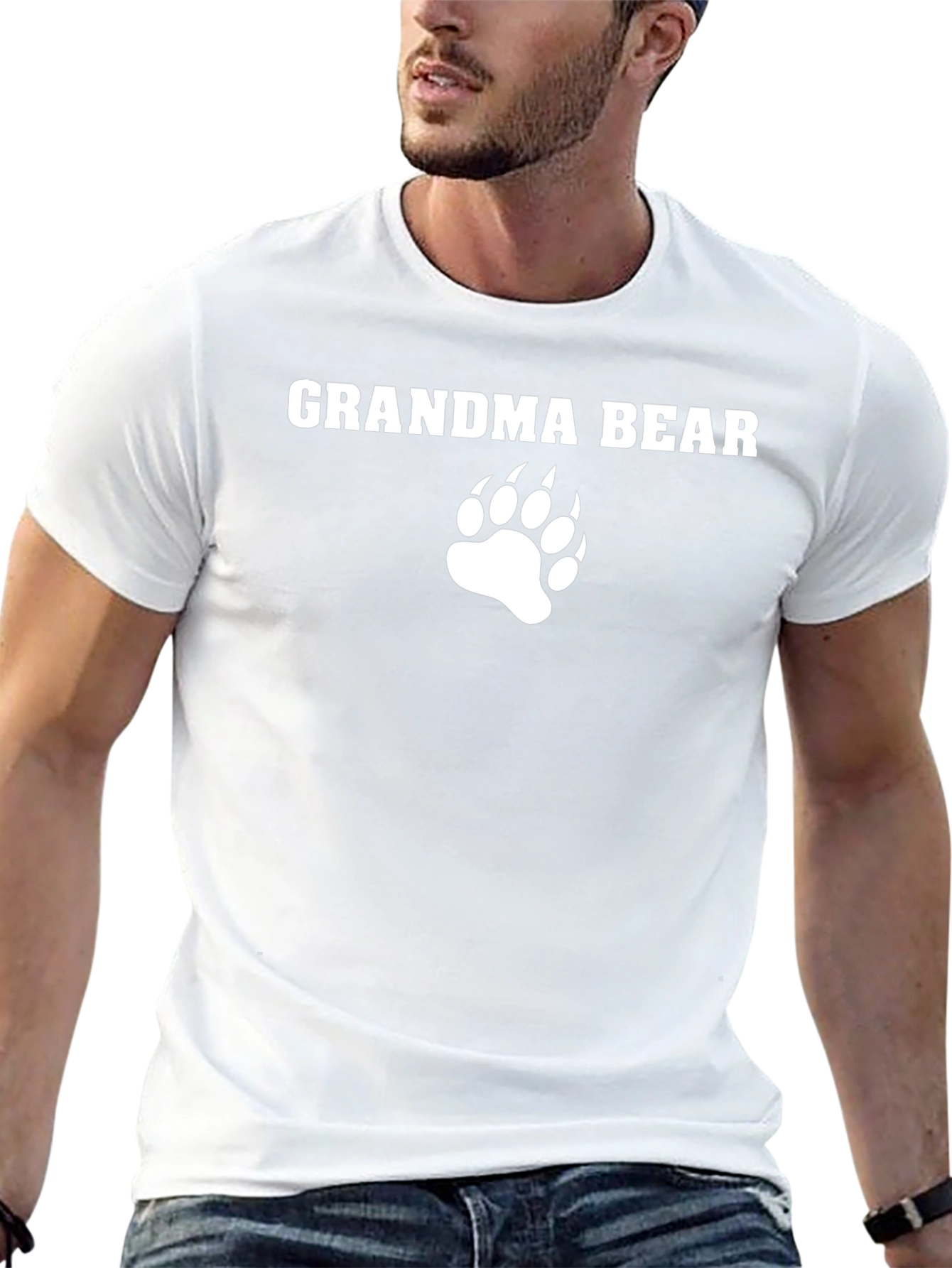 Grandma Bear T-Shirt - Cute Bear Paw Design