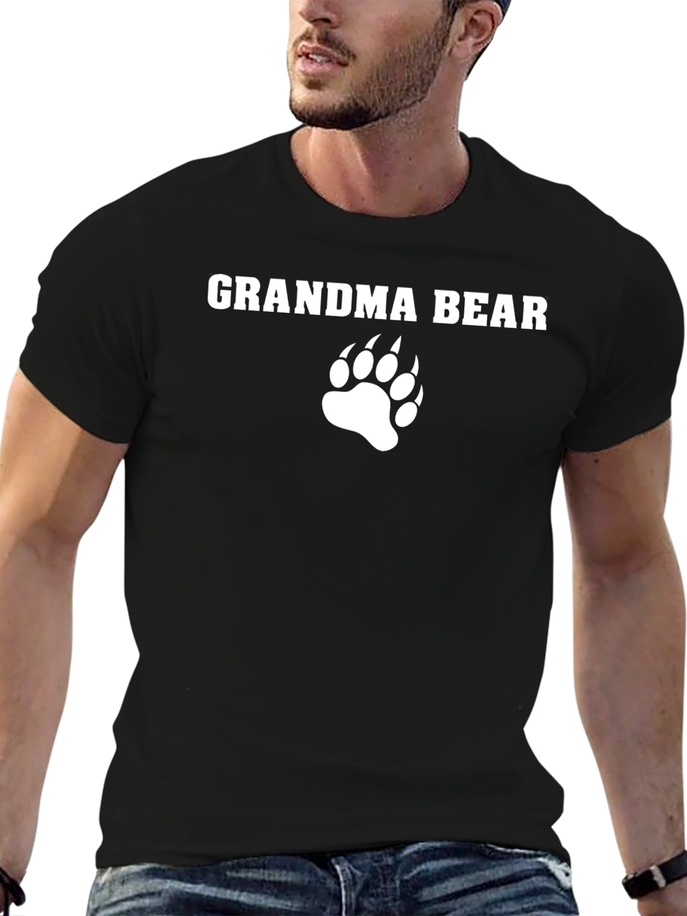 Grandma Bear T-Shirt - Cute Bear Paw Design