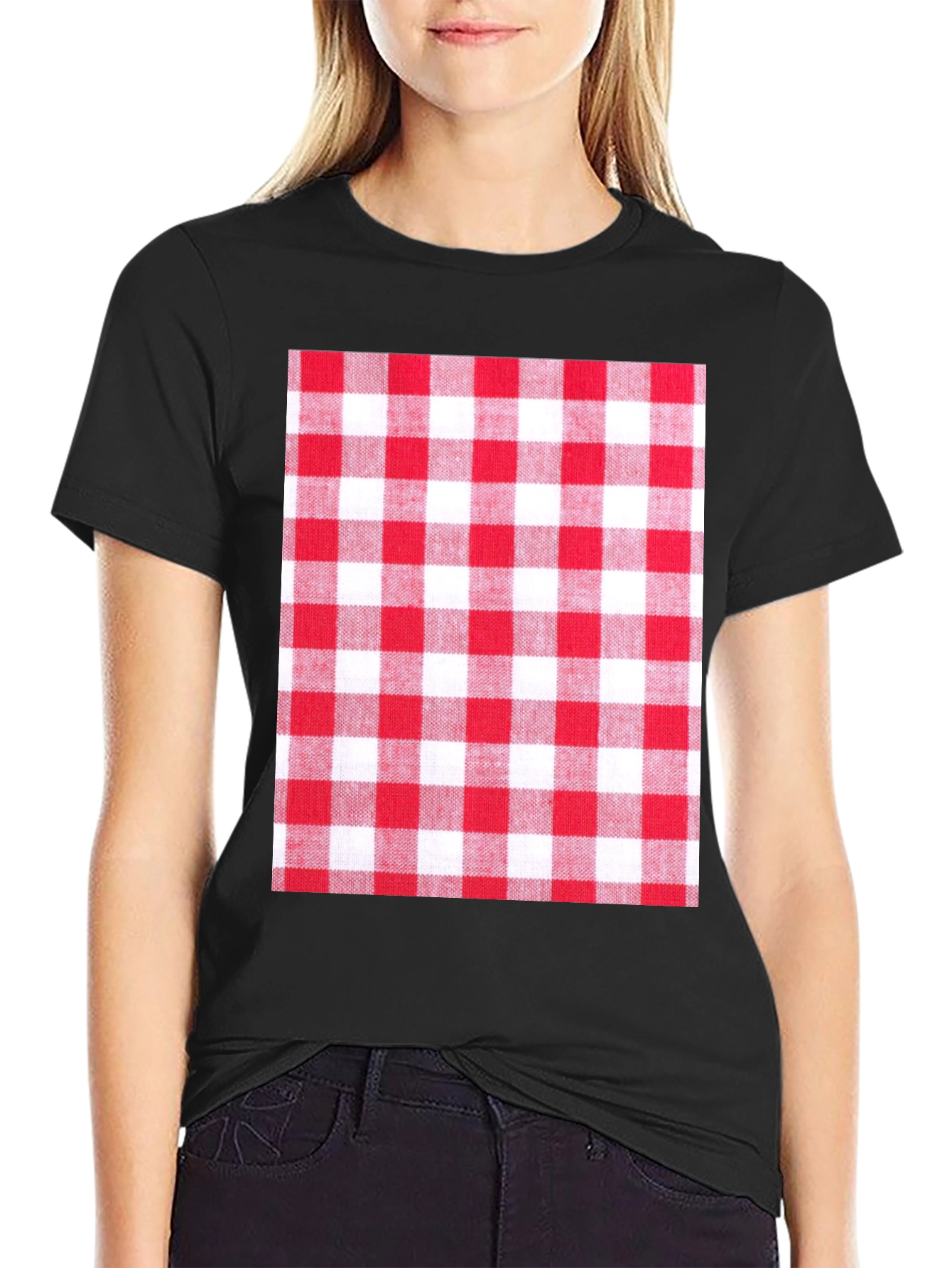 Picnic Plaid Graphic Tee - Stylish & Unique