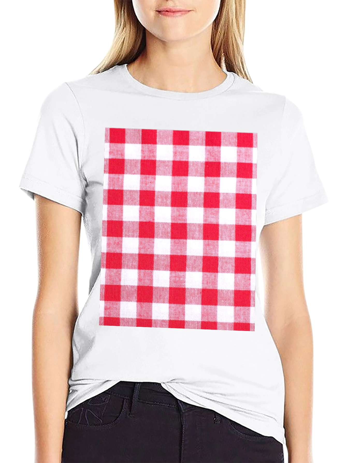 Picnic Plaid Graphic Tee - Stylish & Unique