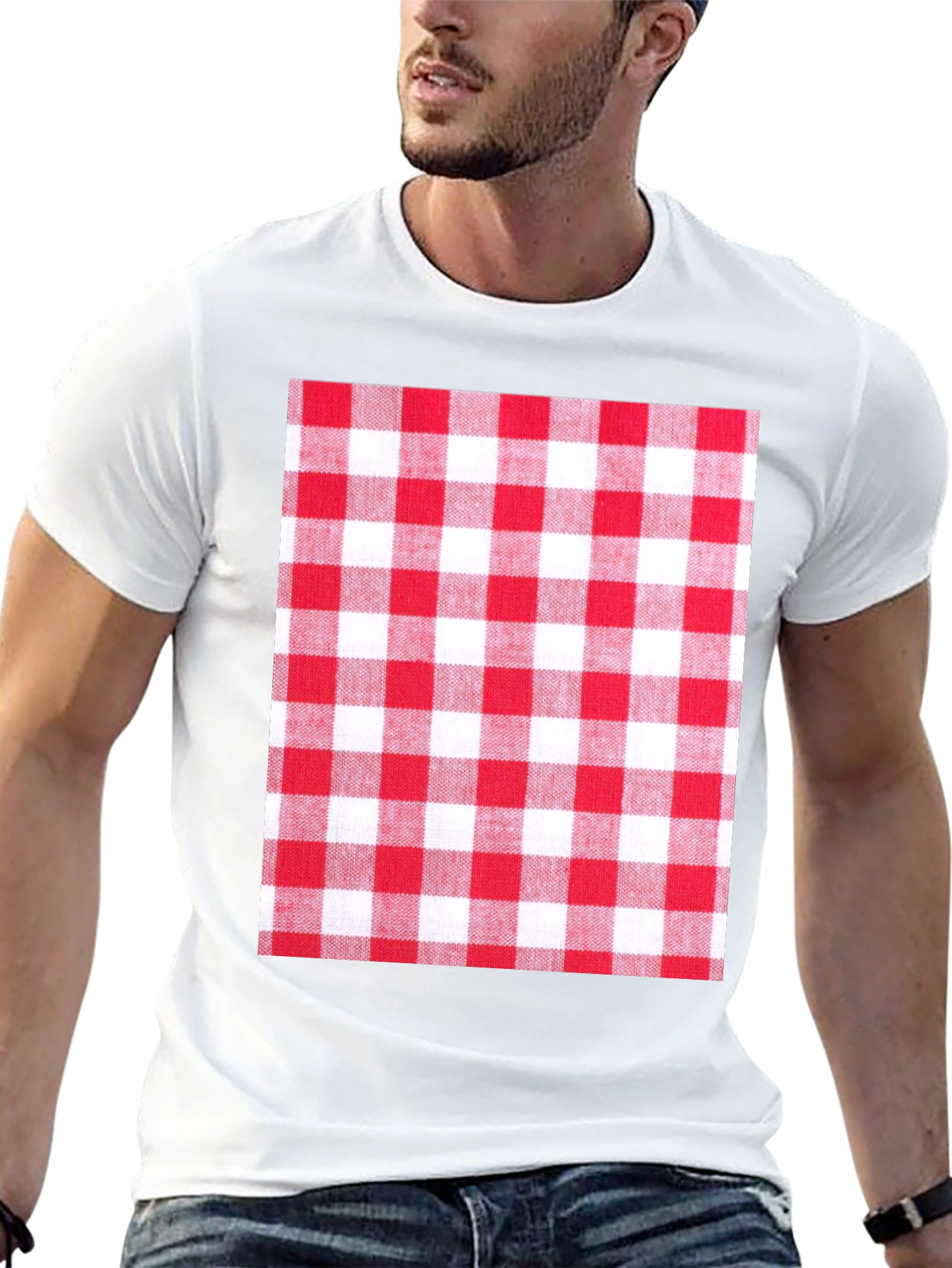 Picnic Plaid Graphic Tee - Stylish & Unique