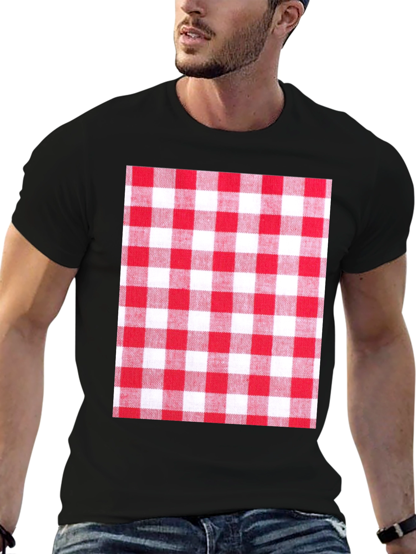 Picnic Plaid Graphic Tee - Stylish & Unique