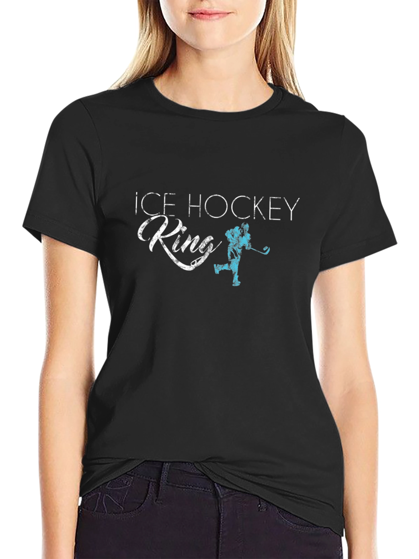 Ice Hockey King Graphic T-Shirt