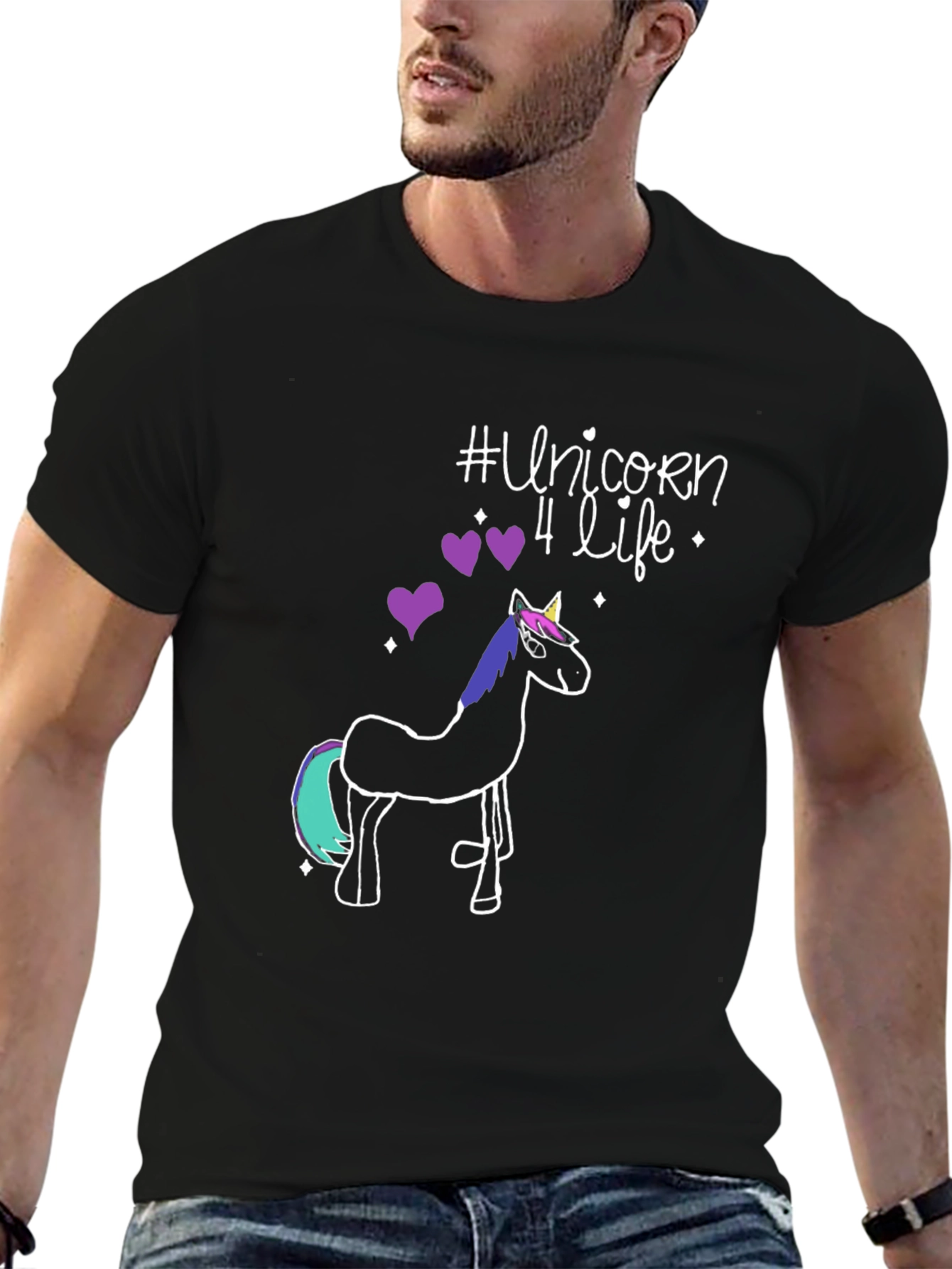 Unicorn 4 Life Graphic T-Shirt