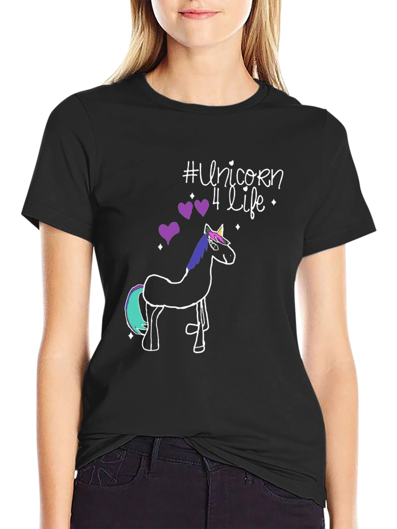 Unicorn 4 Life Graphic T-Shirt