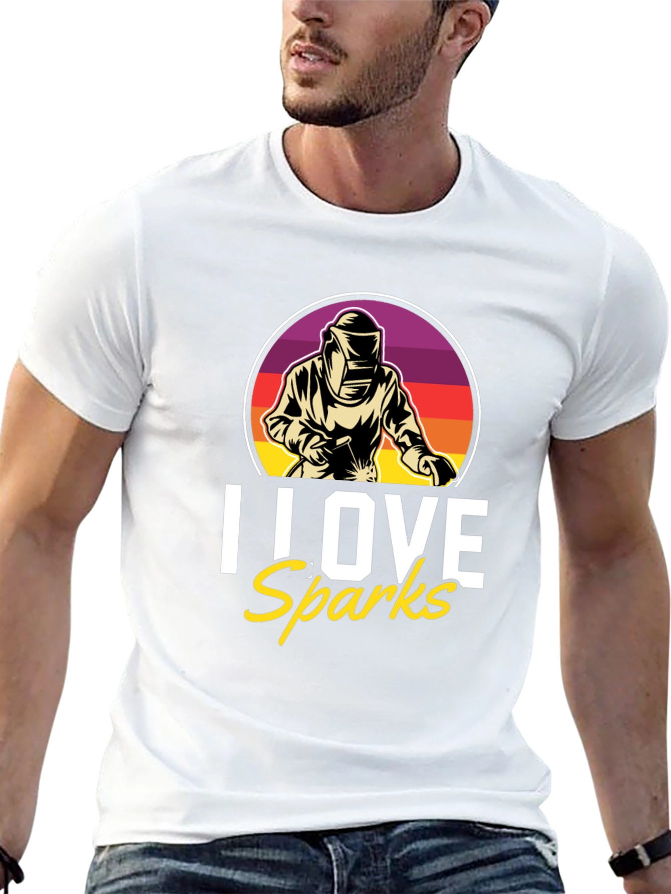 I Love Sparks Welding T-Shirt