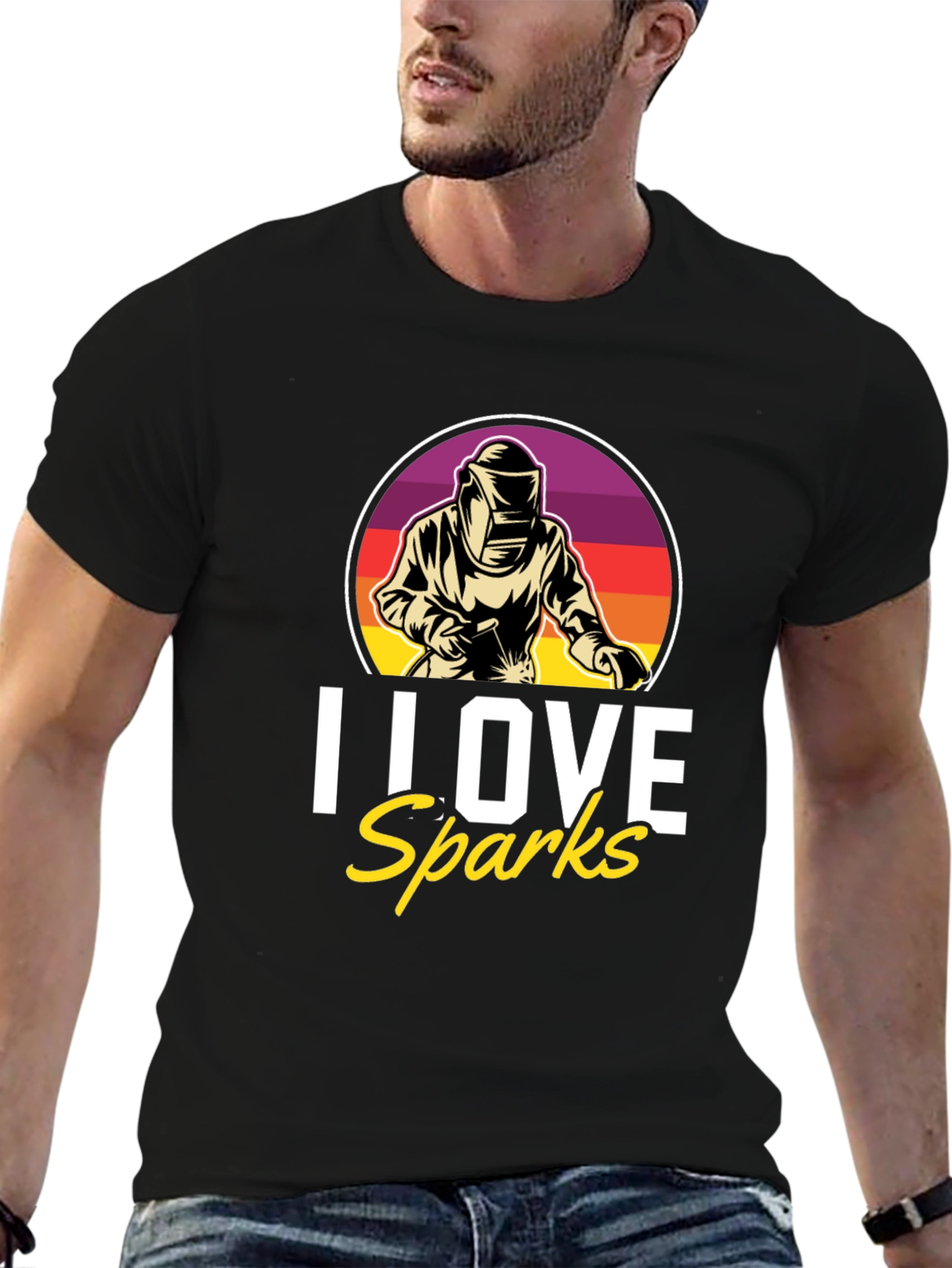 I Love Sparks Welding T-Shirt