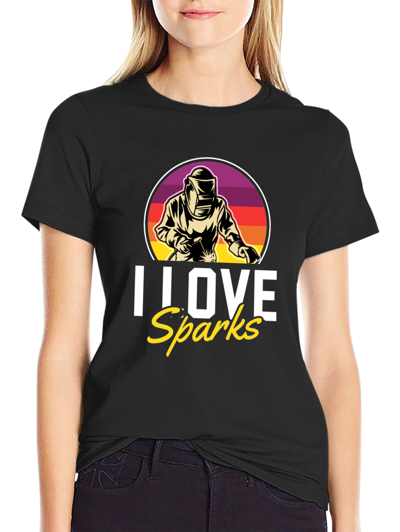 I Love Sparks Welding T-Shirt