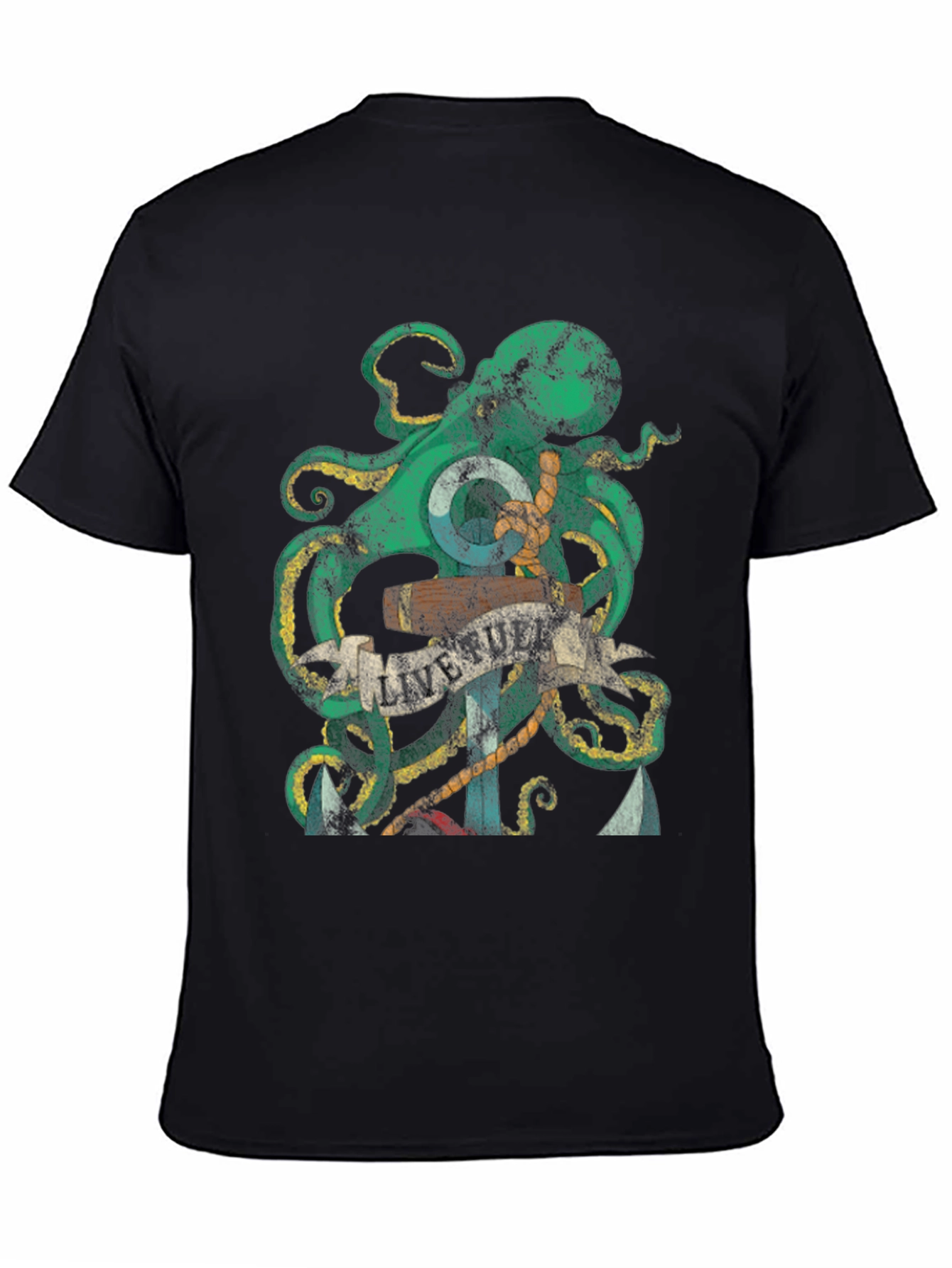 Octopus Anchor Graphic Tee - Live Full