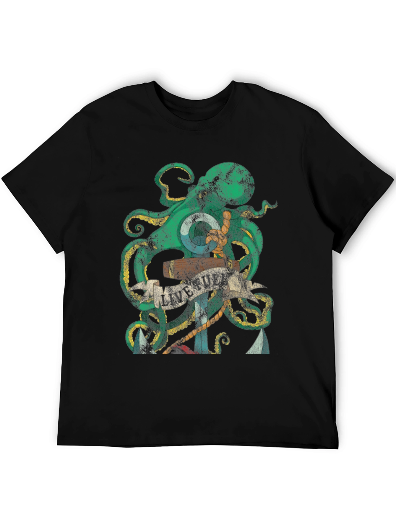 Octopus Anchor Graphic Tee - Live Full