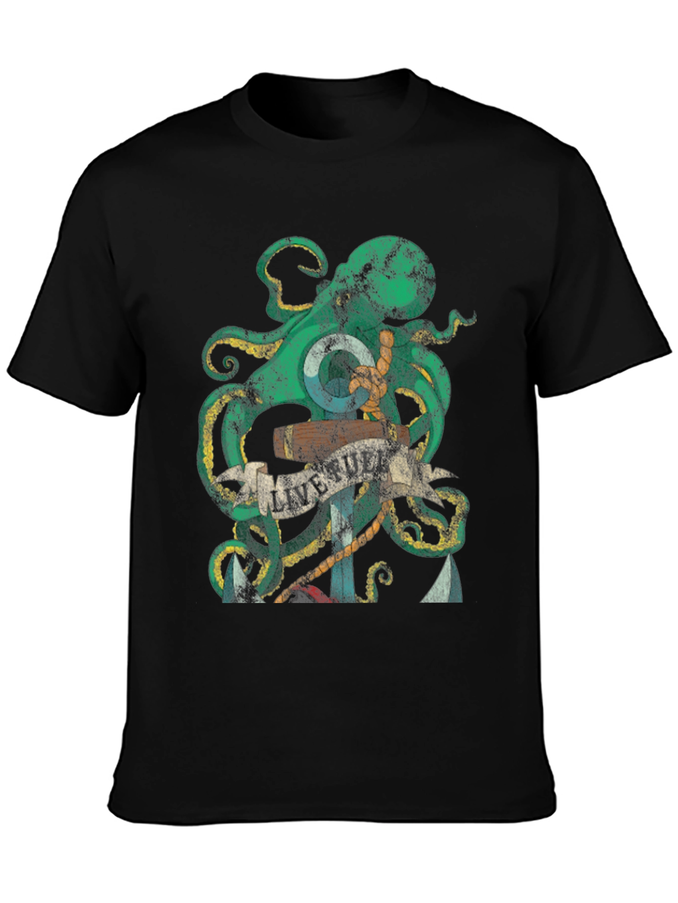 Octopus Anchor Graphic Tee - Live Full