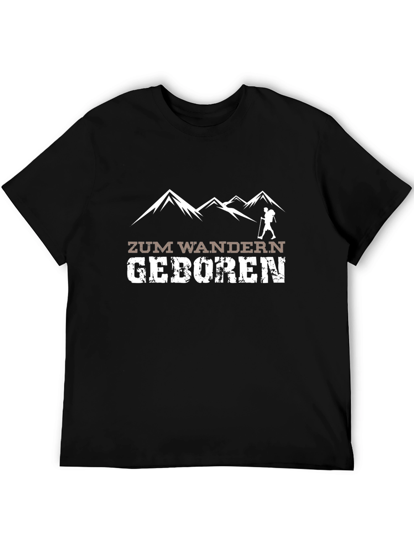 Zum Wandern Geboren Hiking T-Shirt
