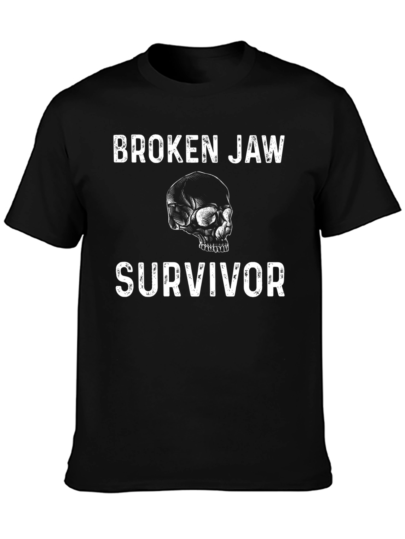 Broken Jaw Survivor Graphic Tee - Skull Design